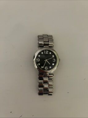 Marc Jacobs Black Dial Silver Bracelet Watch